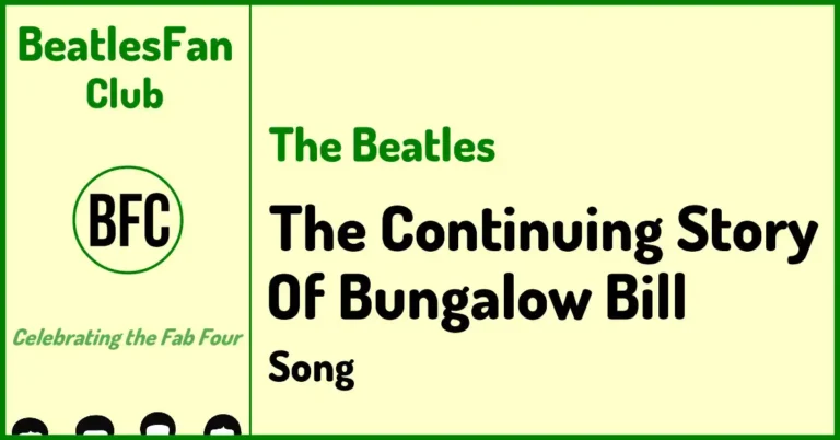 The Beatles The Continuing Story Of Bungalow Bill White Album song banner