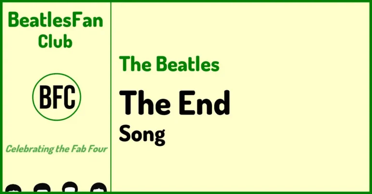 The Beatles The End Abbey Road song banner