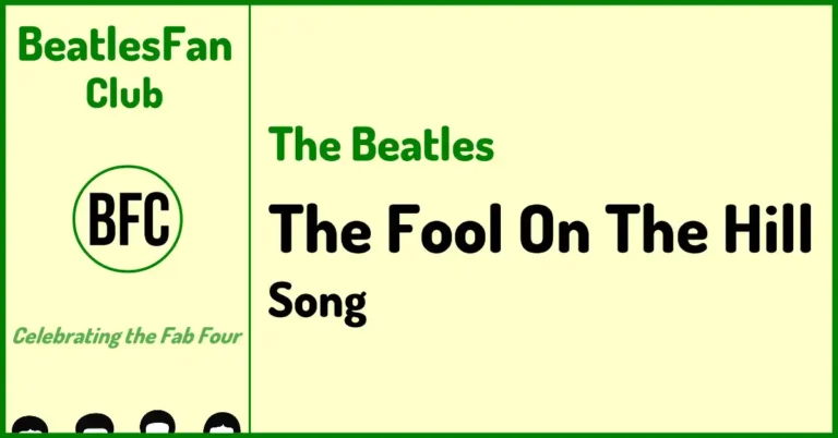 The Beatles The Fool On The Hill Magical Mystery Tour song banner