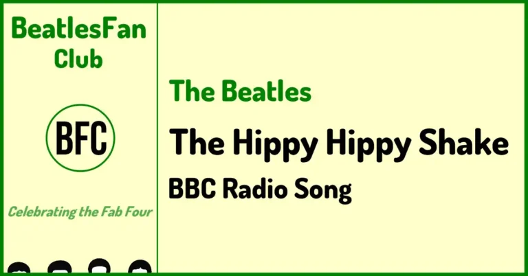 The Beatles The Hippy Hippy Shake BBC radio song banner