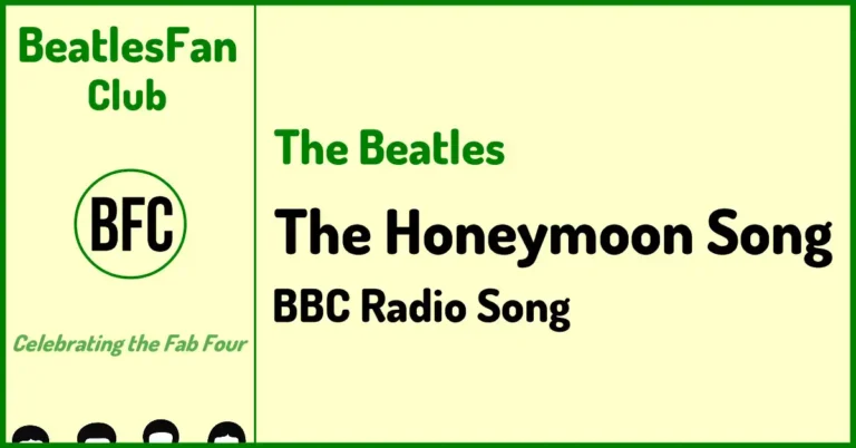 The Beatles The Honeymoon Song BBC radio song banner