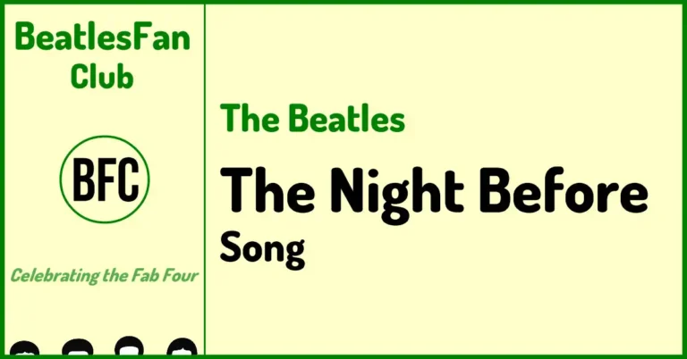 The Beatles The Night Before Help song banner