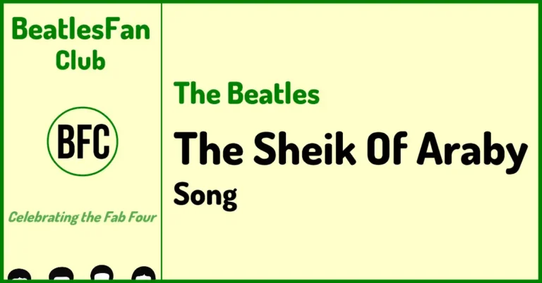 The Beatles The Sheik Of Araby Decca audition song banner