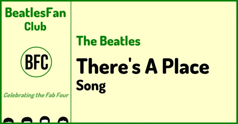There's A Place song banner for BeatlesFan.Club