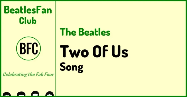 The Beatles Two Of Us song banner
