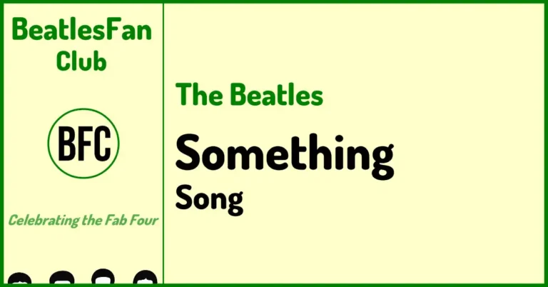 The Beatles Something George Harrison song banner on BeatlesFan.Club