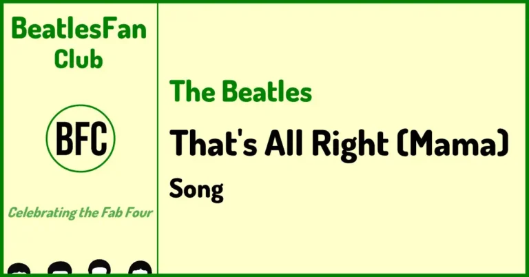 The Beatles That's All Right (Mama) Live At The BBC song banner