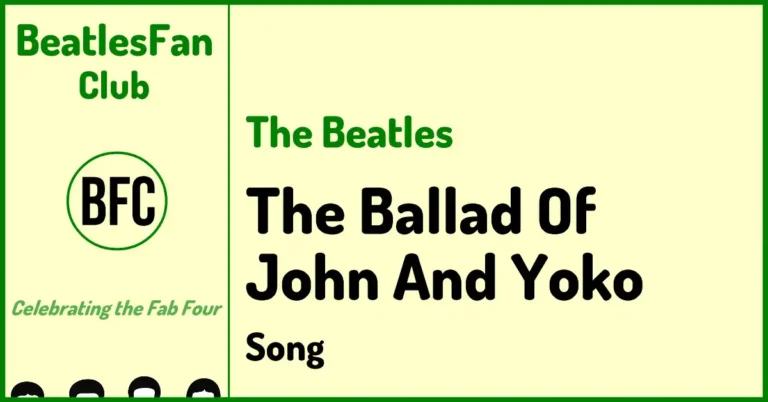 The Beatles The Ballad Of John And Yoko 1969 single banner