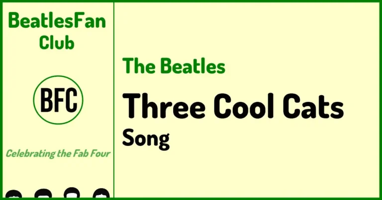 The Beatles Three Cool Cats Decca audition song banner