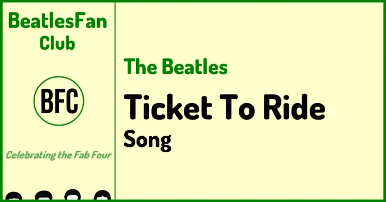 The Beatles Ticket To Ride Help song banner