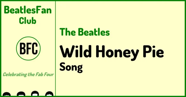 The Beatles Wild Honey Pie song banner