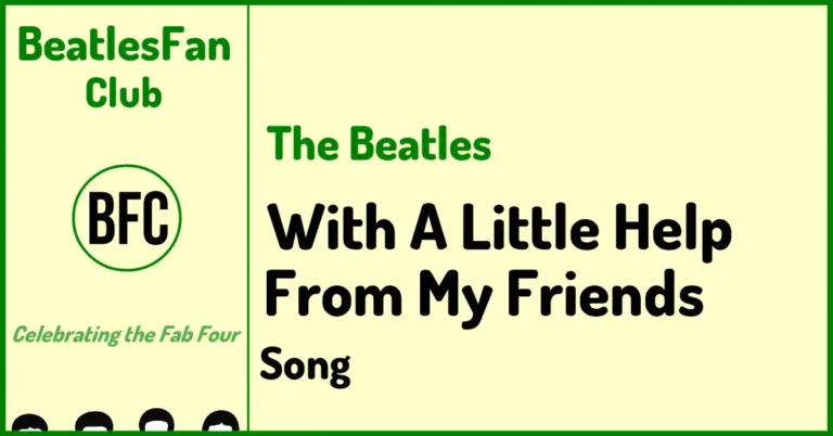 The Beatles With A Little Help From My Friends song banner