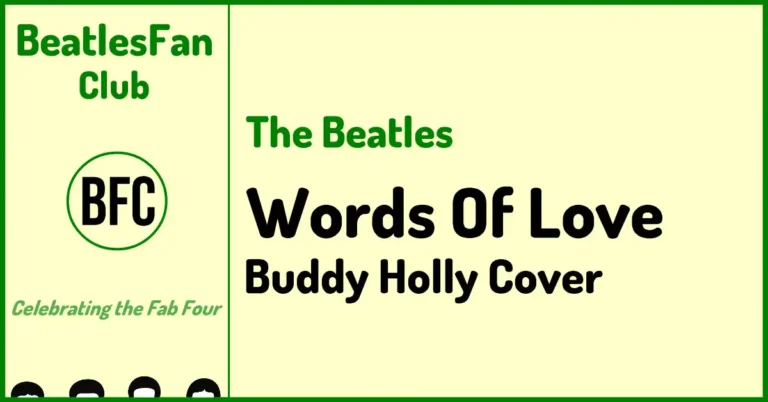 The Beatles Words Of Love song banner