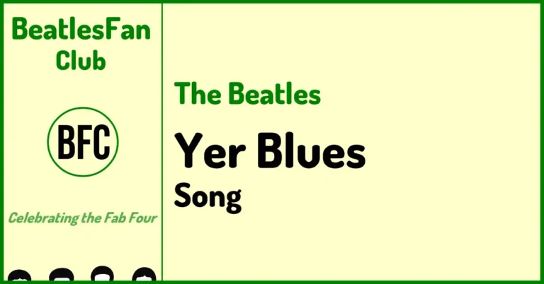 The Beatles Yer Blues song banner