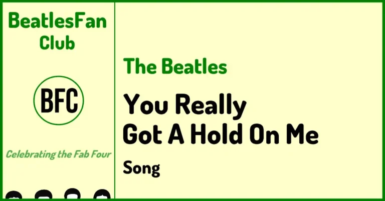 The Beatles You Really Got A Hold On Me song banner