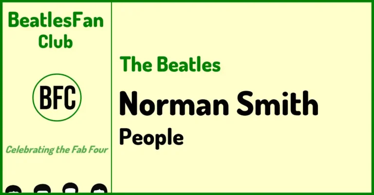 The Beatles Norman Smith people banner