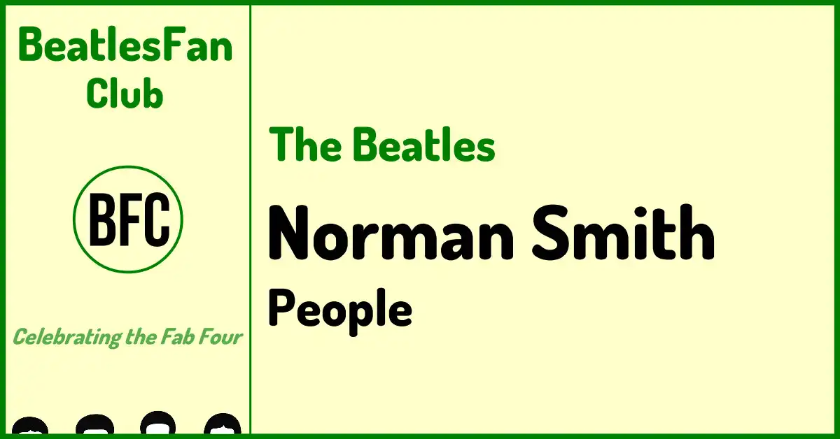 The Beatles Norman Smith people banner