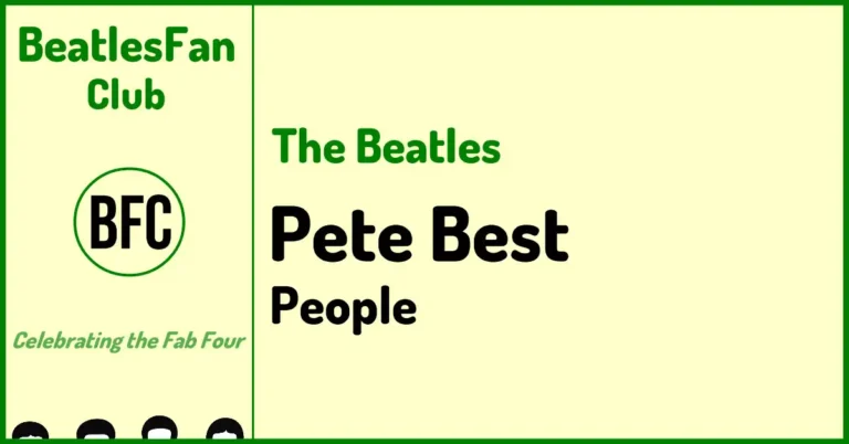 The Beatles Pete Best people banner
