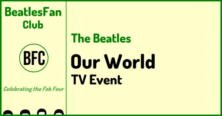The Beatles Our World TV event banner