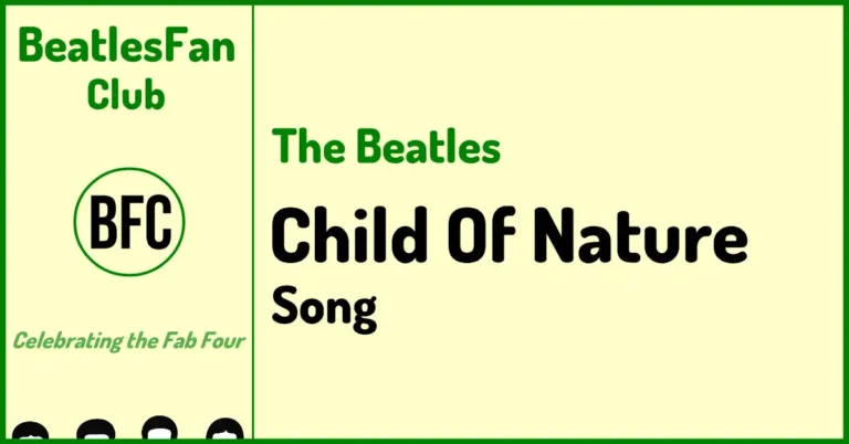The Beatles Child Of Nature song banner