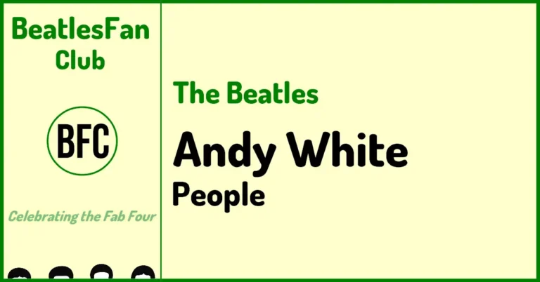 The Beatles Andy White People banner