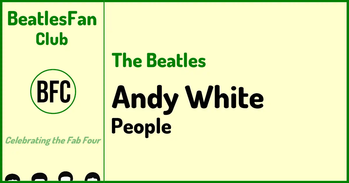 The Beatles Andy White People banner