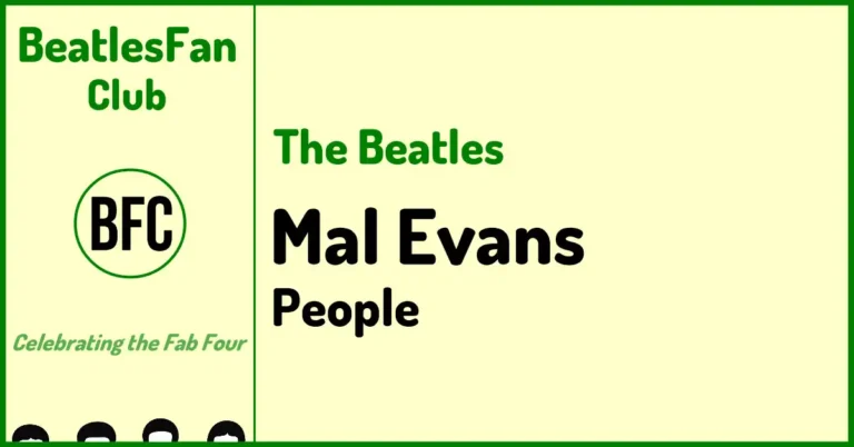 The Beatles Mal Evans People banner