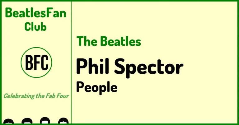 The Beatles Phil Spector People banner