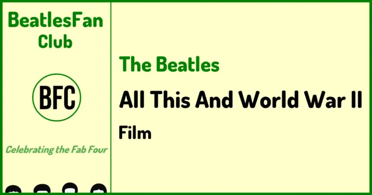 Beatles Fan Club banner for All This And World War II film page