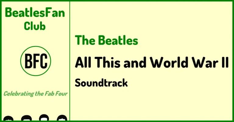 Beatles Fan Club banner for All This and World War II soundtrack page