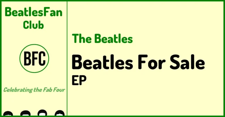 The Beatles Beatles For Sale EP banner