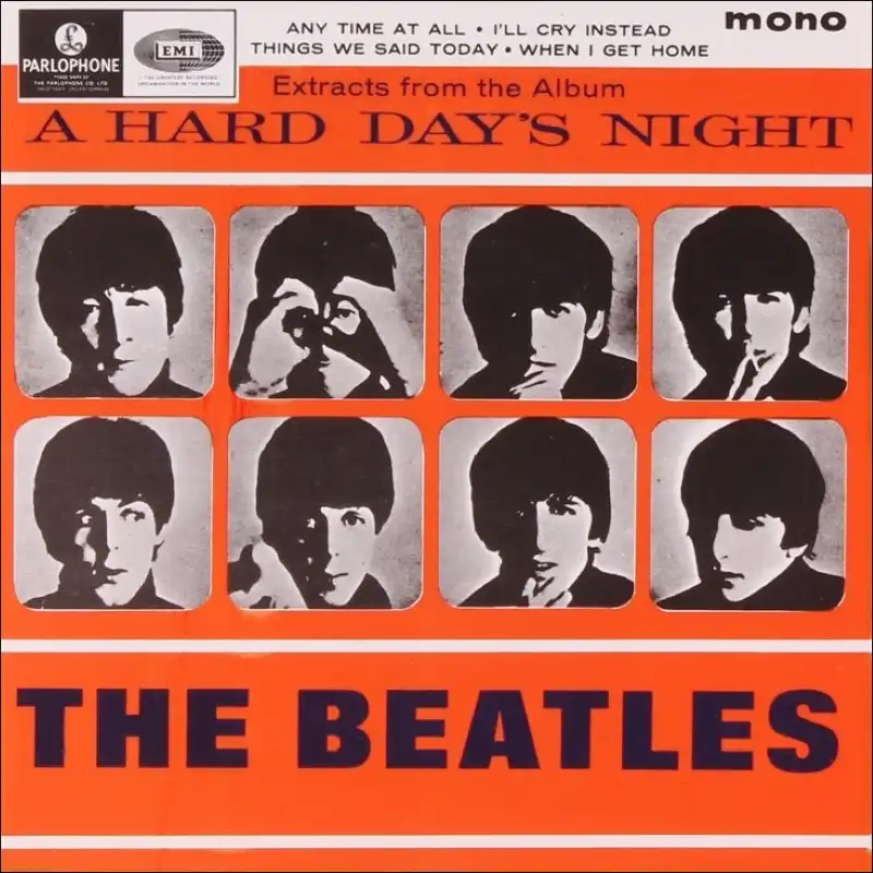The Beatles Extracts From The Album A Hard Day's Night EP original UK mono sleeve