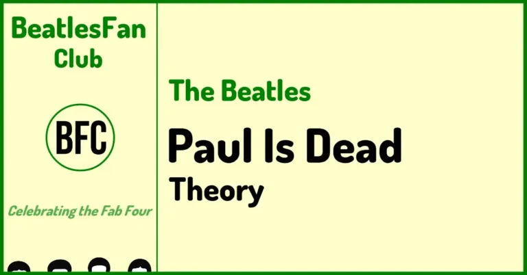 Beatles Fan Club cream banner for the Paul Is Dead Theory page
