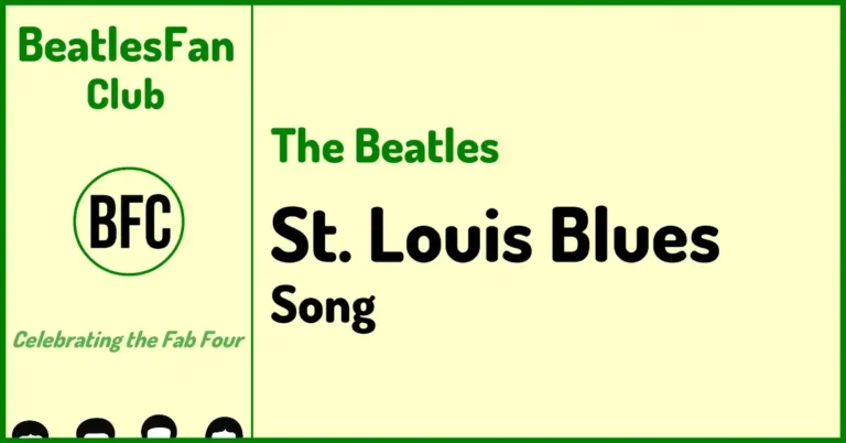 Beatles Fan Club cream banner for the St. Louis Blues page