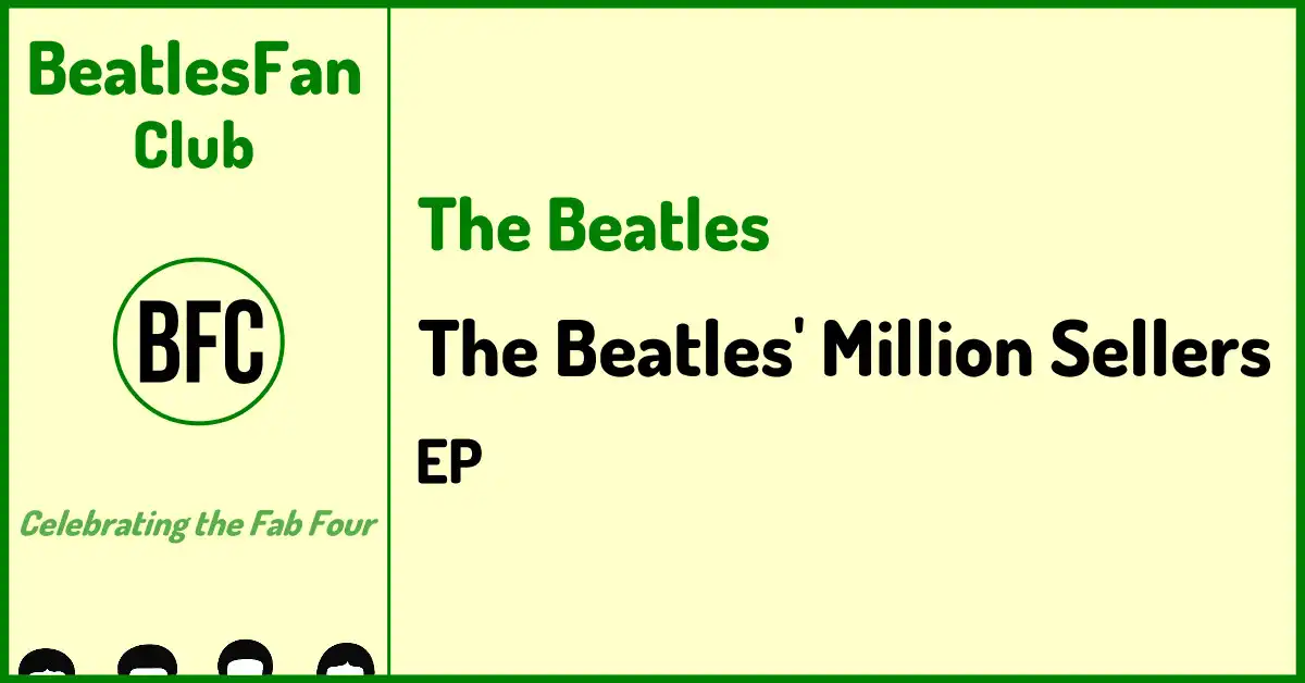 Beatles Fan Club banner for The Beatles' Million Sellers EP