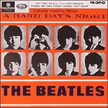 Extracts from the Album A Hard Day's Night EP cover, 1964.