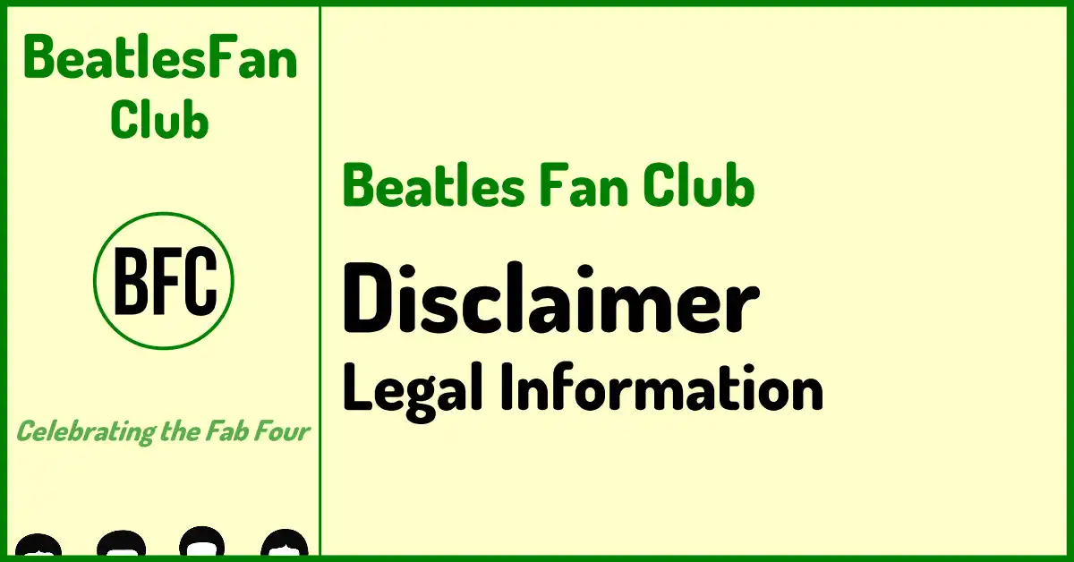 Beatles Fan Club Disclaimer banner