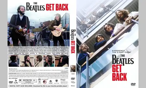 Front and back cover artwork for The Beatles: Get Back (2021).