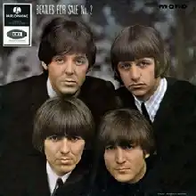 Beatles for Sale No. 2 EP record cover, 1965.