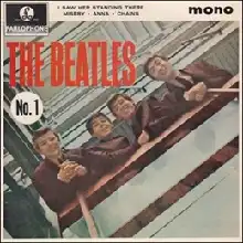 The Beatles No. 1 EP record sleeve, released 1963.