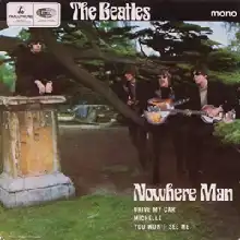 Nowhere Man EP cover, The Beatles 1966 Parlophone issue.
