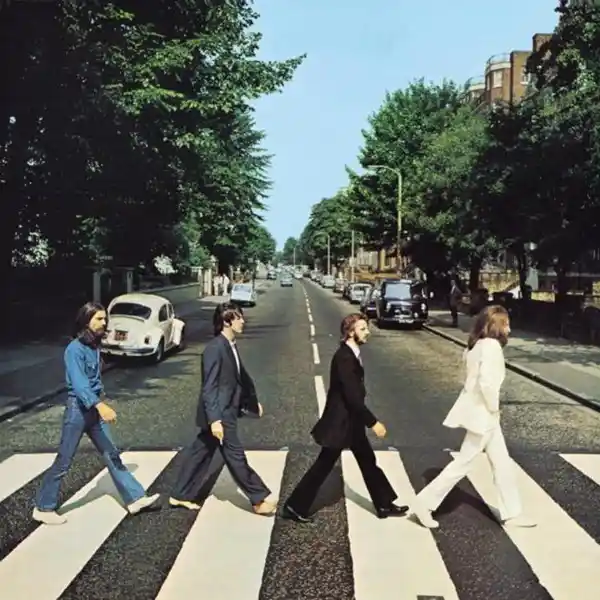 Abbey Road album cover by the Beatles.