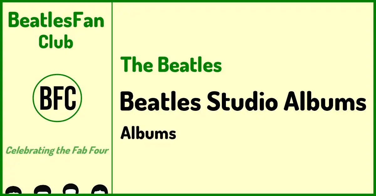 Beatles Studio Albums banner for BeatlesFan.Club