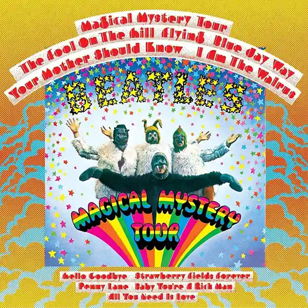 Magical Mystery Tour album cover by the Beatles.