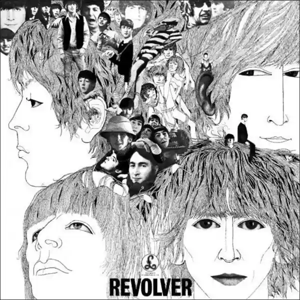Revolver album cover by the Beatles.