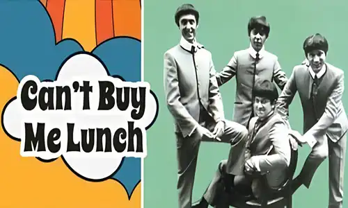 The Rutles 2: Can’t Buy Me Lunch (2003) parody mockumentary film poster, spoofing The Beatles Anthology style.