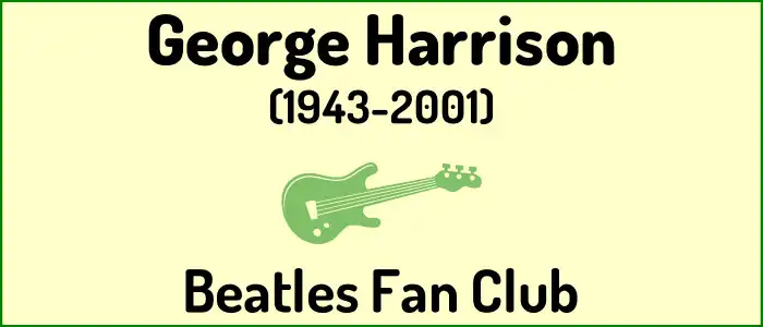 George Harrison (1943-2001) banner