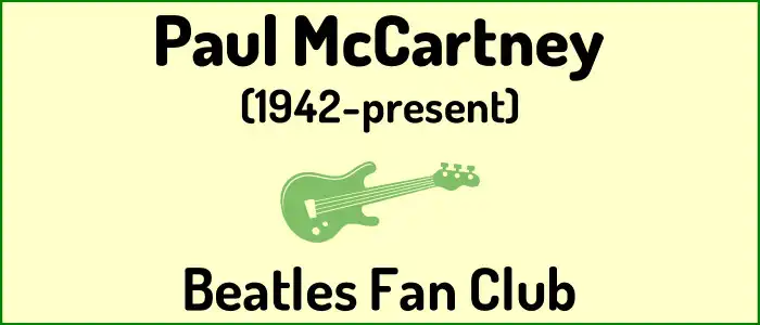 Paul McCartney (1942-present) banner