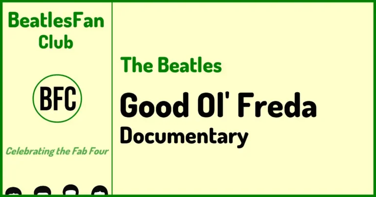 BeatlesFan.Club banner for Good Ol' Freda documentary (2013)