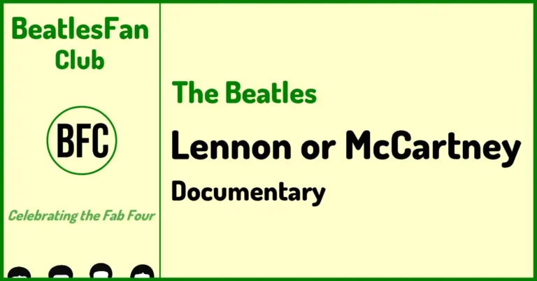 BeatlesFan.Club banner for Lennon or McCartney documentary (2014)